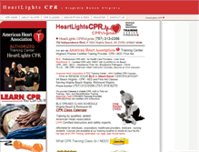 Tablet Screenshot of heartlightscpr.com